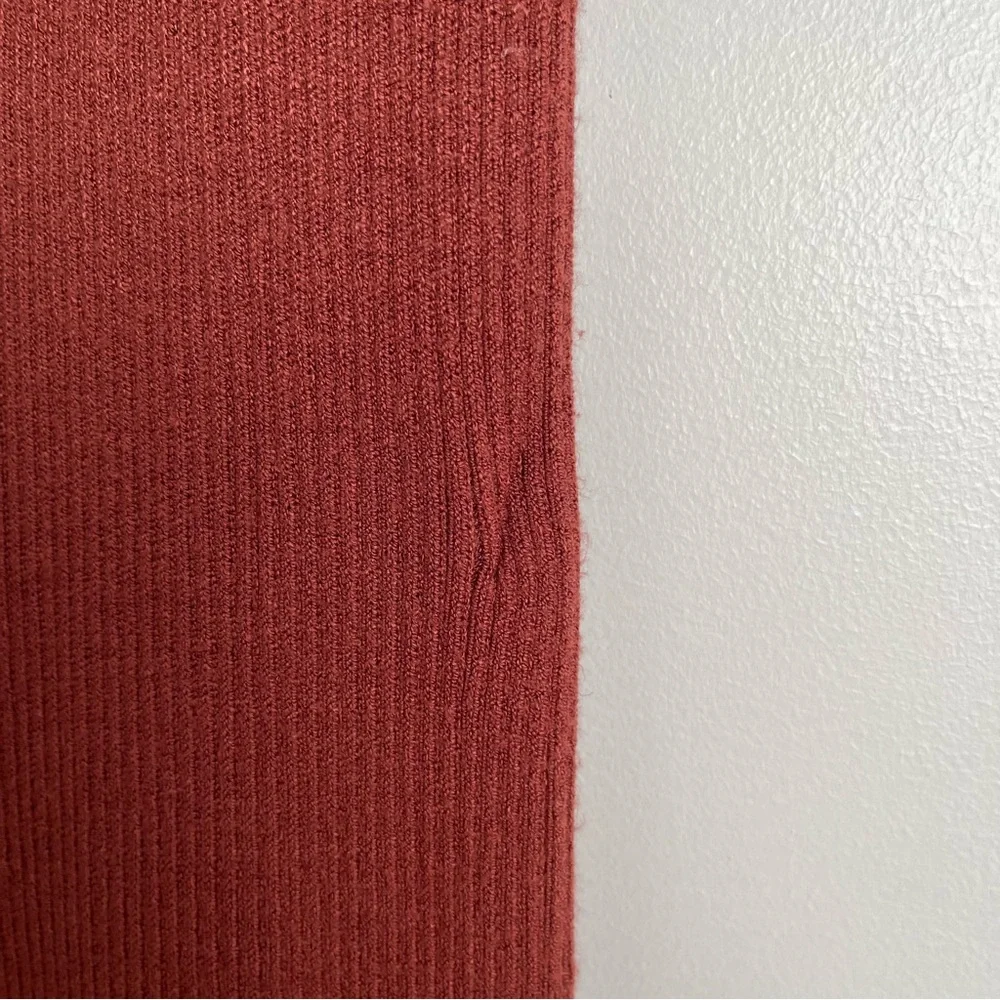 Free People Emilie Knit Two Piece Sweater Set Top Pants Cherry Cola Women’s M - Picture 12 of 16